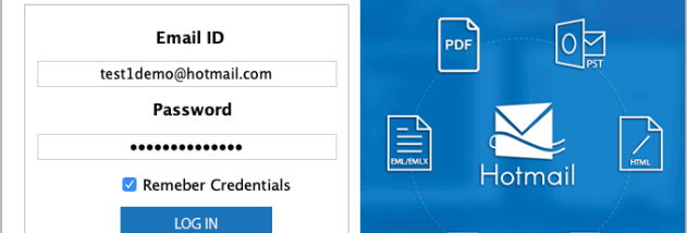 Hotmail Backup for Mac screenshot