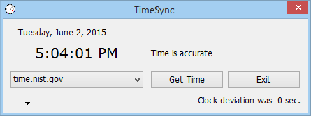 HS TimeSync screenshot