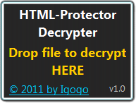 HTML-Protector Decrypter screenshot