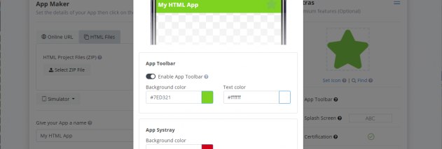 HTML To App screenshot