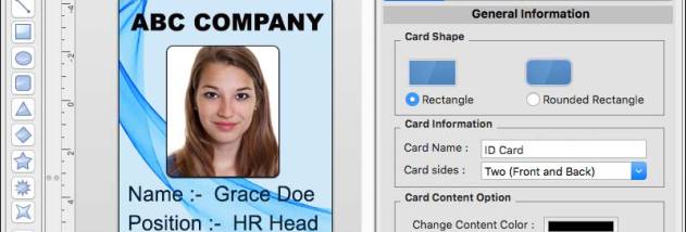 ID Card Maker Software for Mac screenshot