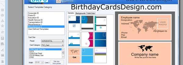 ID Cards Design Program screenshot