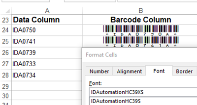 Code 39 Barcode Fonts Package screenshot