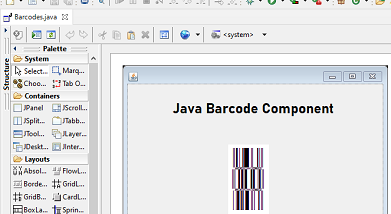 Java GS1 DataBar Barcode Package screenshot
