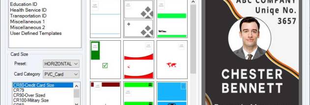 Identification Card Generating Tool screenshot