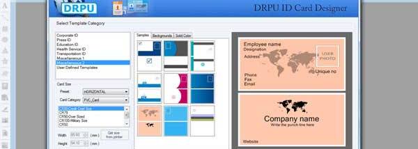 Identification Card Making Software screenshot
