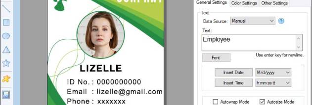 Identity Card Creating Tool screenshot