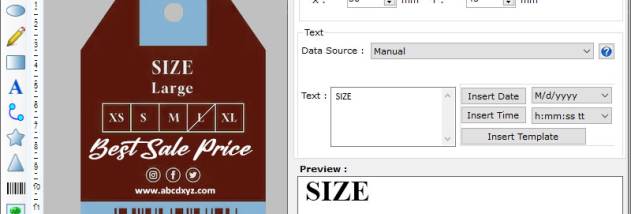 Import Barcode Labels Design screenshot