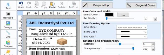 Industrial Barcode Designer Software screenshot
