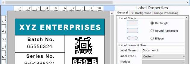 Industrial Barcode Labelling Software screenshot