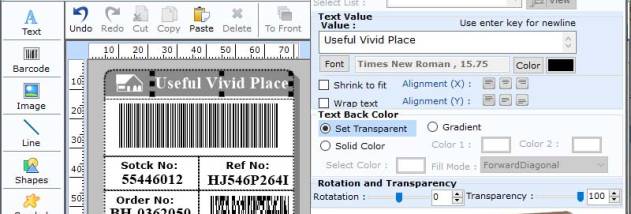 Industrial Barcodes Designing Software screenshot