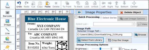 Industrial Barcodes Label Software screenshot