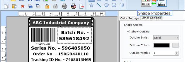 Industrial Logistics Labeling Software screenshot
