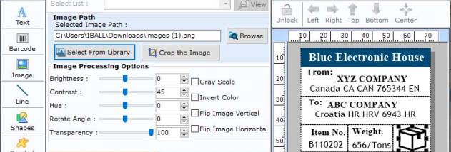 Industrial Printable Barcode Software screenshot