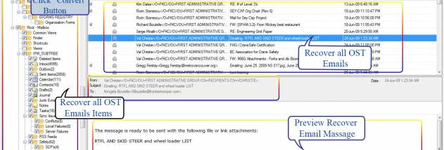 InQuit OST to PST Converter screenshot