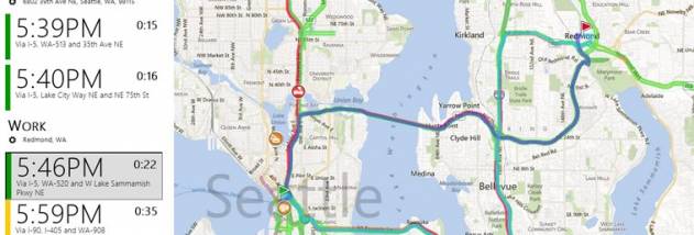 INRIX Traffic screenshot