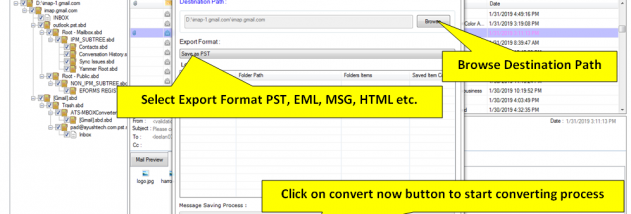 Inspire MBOX to PST Converter screenshot