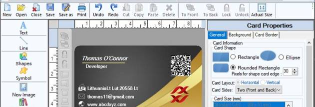 Install Company Card Making Software screenshot
