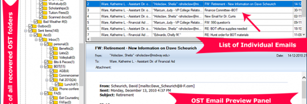 Instant Data Care OST to PST screenshot