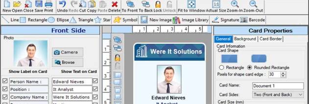 Integrated Visitors ID Card Software screenshot