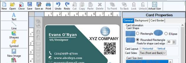 Interactive Business Card Designing App screenshot