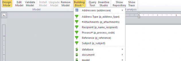 Invantive Composition for Word screenshot