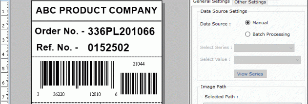 Inventory Barcode Label Maker screenshot