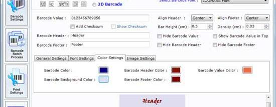 Inventory Barcode Label Software screenshot