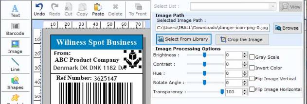 Inventory Barcode Maker Application screenshot