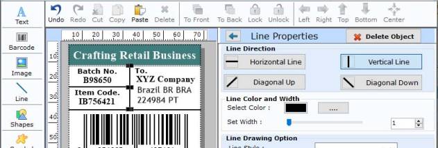 Inventory Barcode Maker Application screenshot