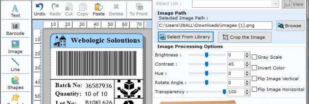 Inventory Control Barcodes Software screenshot