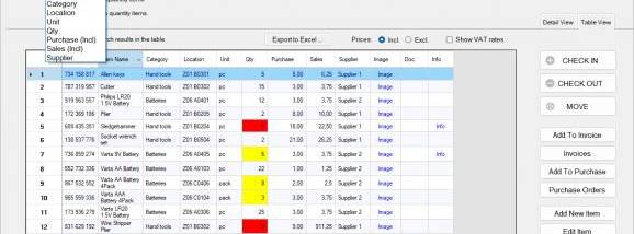 Inventory Organizer screenshot
