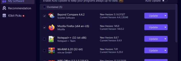IObit Software Updater screenshot