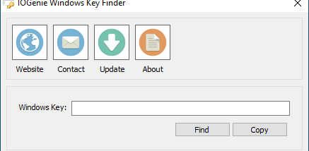 IOGenie Windows Key Finder screenshot