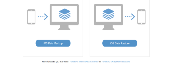 iOS Data Backup & Restore screenshot