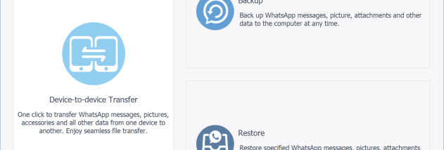 iOS WhatsApp Transfer screenshot