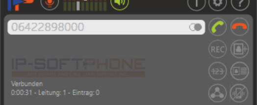 IP-SoftPhone screenshot