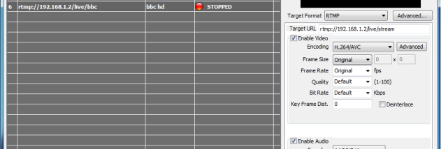 IP Video Transcoding Live screenshot
