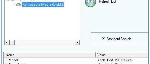 iPod Touch Recovery Software screenshot