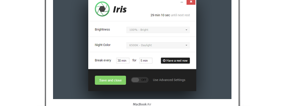 Iris screenshot