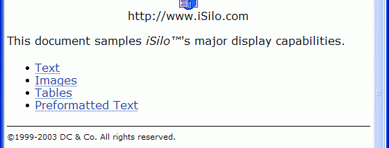 iSilo screenshot