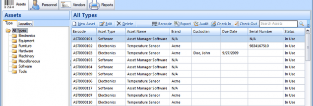 isimSoftware Asset Organizer Software screenshot