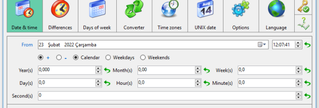 isimSoftware Date Time Calculator screenshot