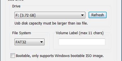 ISO to USB screenshot