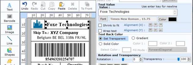 ITF-14 Barcode Designing Software screenshot