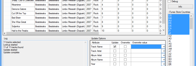 iTunes Match Tagger screenshot