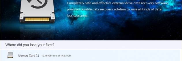 IUWEshare External Drive Data Recovery W screenshot