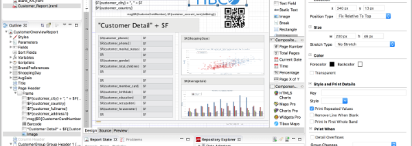 Jaspersoft Studio x64 screenshot
