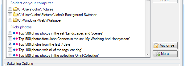 John’s Background Switcher screenshot