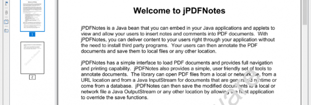 jPDFNotes screenshot